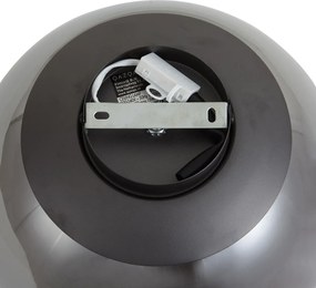 Plafonieră de design Gunmetal cu sticlă fumurie - Giselle