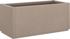vidaXL Jardinieră de grădină, maro deschis, 80x36x35 cm, PP