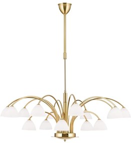 Candelabru 15 brate elegant design modern OPALDESIGN, auriu mat