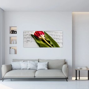 Tablou - Lalea roșie (120x50 cm)