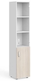 Dulap înalt Manager 39,9 x 42,2 x 196,5 cm, dreapta, salcâm deschis / alb