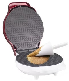 Beper - Aparat pentru vafe 2 în 1 1000 W/230 V roșu