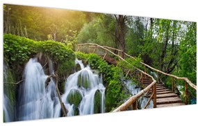 Tablou - Lacurile Plitvice (120x50 cm)