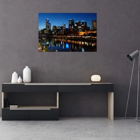 Tablou cu noaptea în Melbourne (90x60 cm)