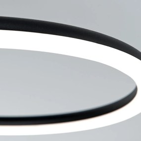 Lustra LED aplicata stil minimalist CHARLOTTE negru/auriu