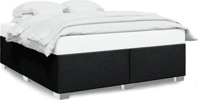 vidaXL Cadru de pat fără saltea, negru, 200x200 cm, textil