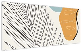 Tablou - Ilustrație de frunze (120x50 cm)