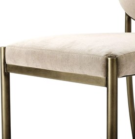 Scaun elegant, tapitat cu catifea, LUX Scribe 110808 HZ