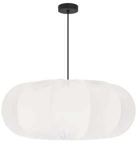 Lustră albă cu abajur textil ø 52 cm Cafee – Candellux Lighting