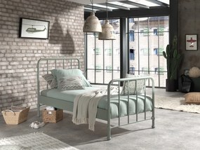 Set BRONXX este format din Pat copiiul BRONXX verde măsliniu (90x200 cm) cu NOPTIERA camera copiiasortată verde măsliniu.