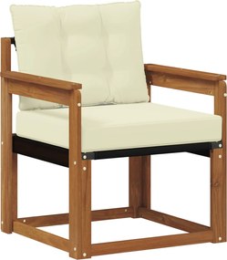 vidaXL Set de canapele de exterior Lemn solid de Acacia și Textilene