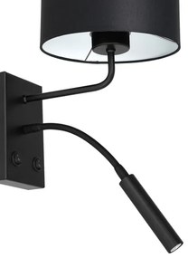 Lampă de perete ARDEN 1xE27/60W+1xG9/8W/230V negru/alb