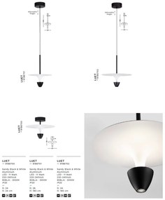 Lustra/Pendul LED design modern LUET D-34cm