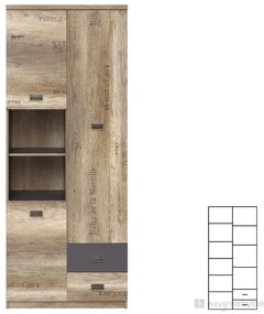 Dulap cu rafturi Malcolm REG3D2S. Promo -18%. 798394