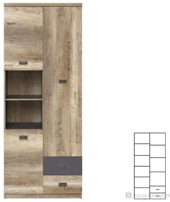 Dulap cu rafturi Malcolm REG3D2S. Promo -18%. 798394