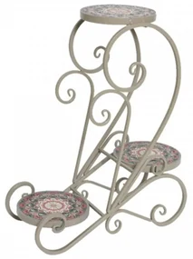 Suport pentru ghivece Taupe, Decoris, 48x22x61 cm, fier