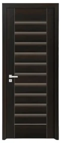 Usa Interior din MDF Novo Doors ND01 LUX PREMIUM, Cadru din Lemn Masiv, KIT COMPLET, Toc Reglabil de 10 CM INCLUS, Plinta pe Ambele Parti (Culoare: