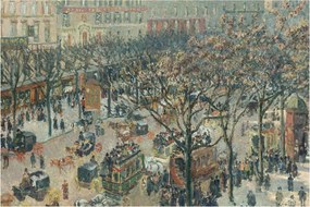 Tablou - Camille Pissarro, Boulevard des Italiens, Morning, Sunlight, reproducere (90x60 cm)