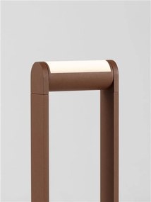 Stalp exterior LED 3000K IP65 Rox corten, H-60cm