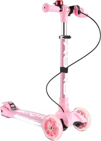 Trotineta copii cu roti luminoase din silicon NOVOKIDS™ Toy Cube , cu melodii si lumini, 3 roti,pliabila, maner reglabil pe inaltime,maxim 50 kg,