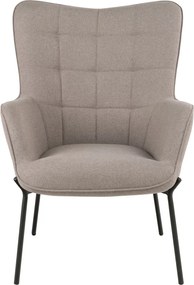 Fotoliu Glasgow, piatră, picioare negre