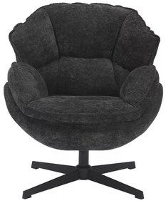Fotoliu Betty negru/negru Tap.242