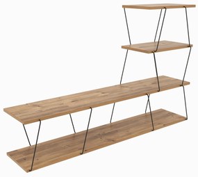 Mobilier living Baska (Pin atlantic + Negru). 1073112