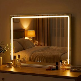 Oglindă cosmetică Hollywood LED 80x14x62,5 cm