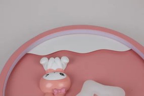 Brilagi - Lampă de plafon LED pentru copii BUNNY, 83W, 230V, 3000–6000K, reglabilă, cu telecomandă