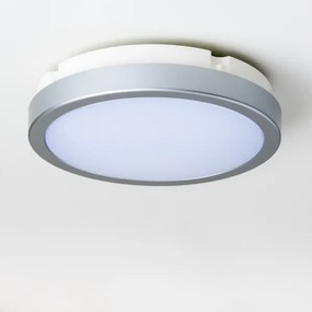 Plafonieră LED pentru baie Brilagi PERA 18W/230V d. 22 cm IP65 argintiu