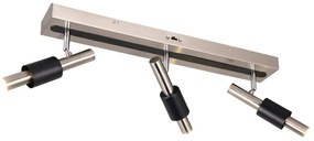 Spot negru-argintiu LED 20,5x63 cm Ikaris – Trio Select