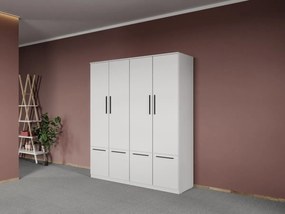 Set mobila dormitor 4 piese Alb Levi C06