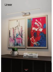 Aplică LED pentru tablouri LINEAR Redo 01-3463 LED/8W/230V 60,5 cm CRI 92 negru