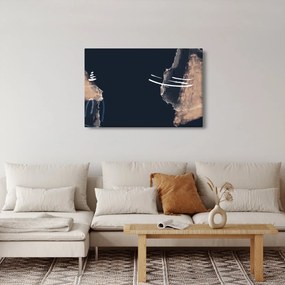 Tablou - Abstracție albastru închis (90x60 cm)