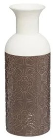 Vaza Ceramica Alb&amp;Maro H25 cm