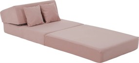 Saltea pliabilă/fotoliu extensibil, 2 in 1, roz, PELOS