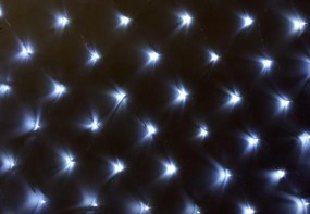 Plasă luminoasă cu LED-uri - 3x3m, 128 LED-uri, alb rece