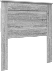 vidaXL Tăblie cap cu headboard Gri Sonoma 75 cm Lemn compozit