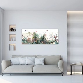 Tablou - Peisaj natural, acvariu (120x50 cm)