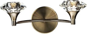 Där Lighting LUT0975 - Lampă de perete LUTHER 2xG9/40W/230V alamă