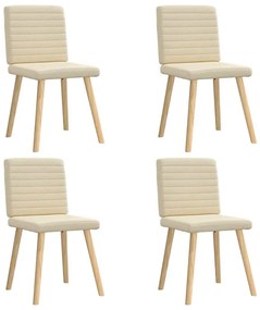 vidaXL Scaune de bucătărie, 4 buc., material textil