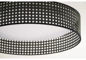 Plafonieră LED ROLLER Duolla RATTAN LED/24W/230V d. 45 cm negru
