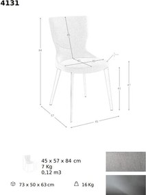 Scaun deosebit design LUX Light grey