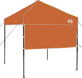 vidaXL Cort cu Copertină Manual Portocaliu 194 x 194 x 251 cm țesătură