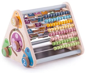 CENTRU DE ACTIVITATI PASTEL - LITERE, IMAGINI SI CIFRE - BIGJIGS TOYS (33028)