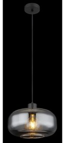 Pendul design modern Giuseppe negru, fumuriu