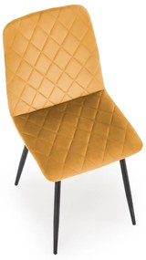 Scaun K525 velvet mustariu