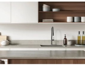 Baterie de chiuvetă cu cap de duș detașabil Deante BQO_D72M OLFATO titan