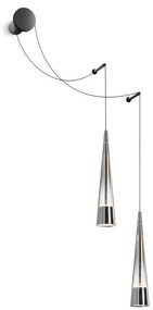 Aplica de perete cu 2 pendule LED design modern Sintesi