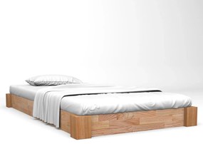 247258 vidaXL Cadru de pat, 140 x 200 cm, lemn masiv de stejar